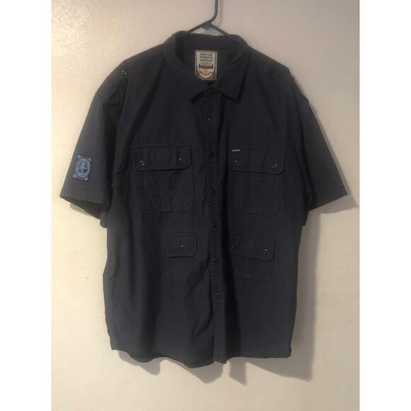 Blue button down‎ shirt size xxxl - Picture 1 of 7